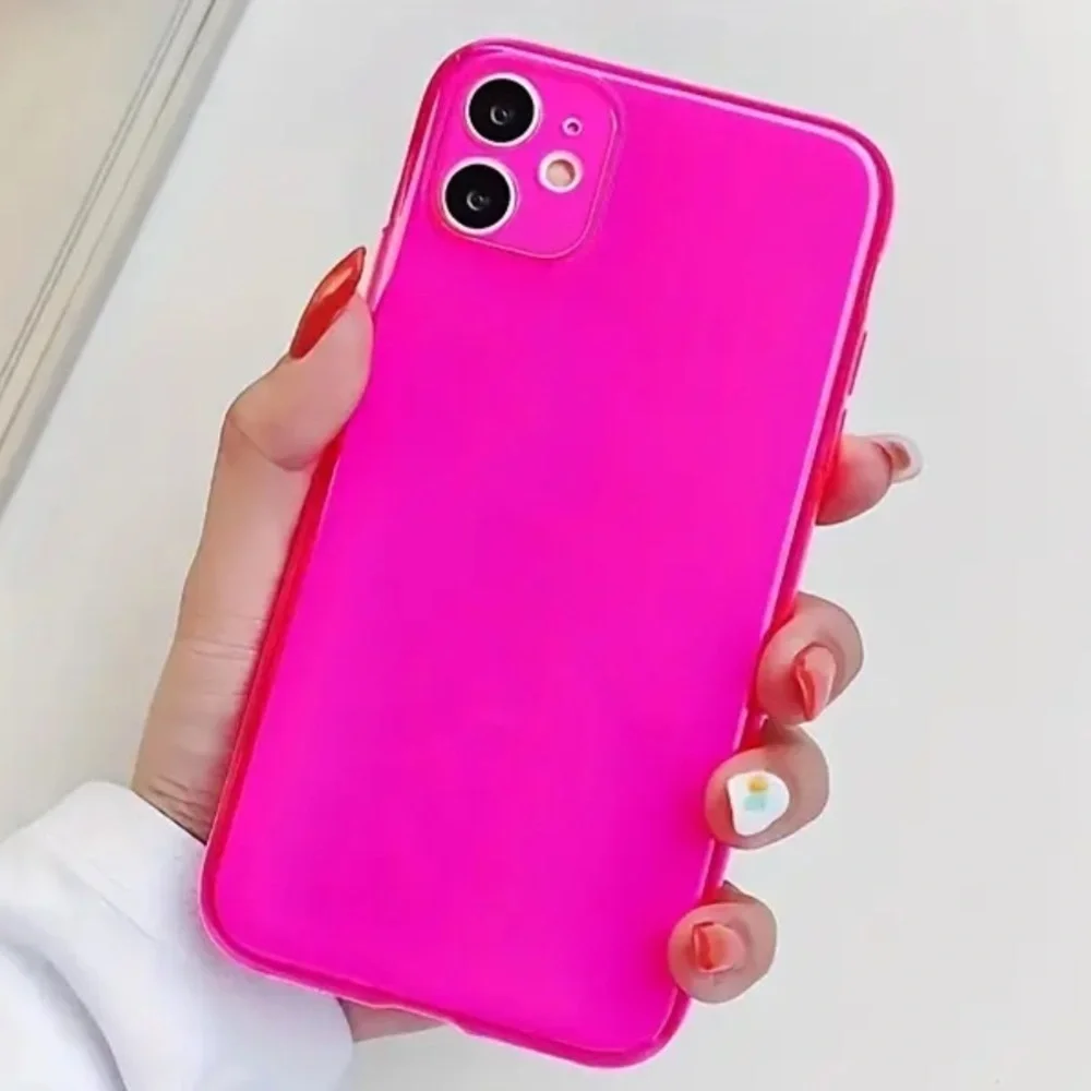 ❤️Like New! iPhone 13 Pro Case - Neon/Hot Pink Gelly